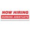 Signmission Now Hiring Nursing Assistants Banner Apply Inside Accepting Application Single Sided B-96-30281 - alternate 1
